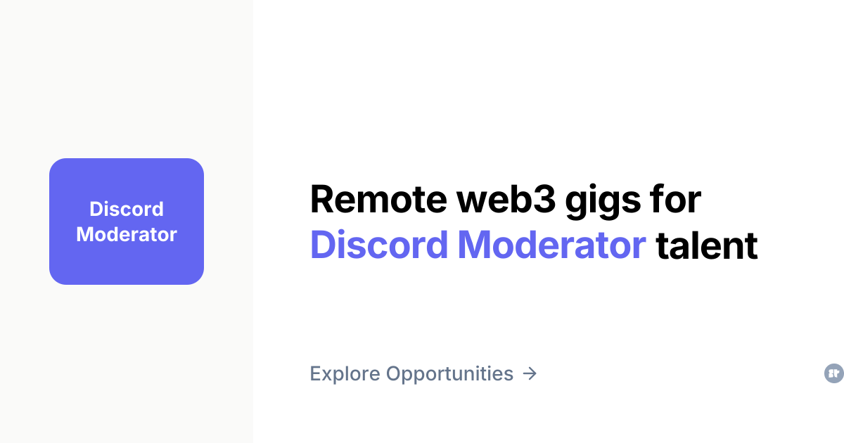 Discord Moderator Opportunities | Superteam Earn