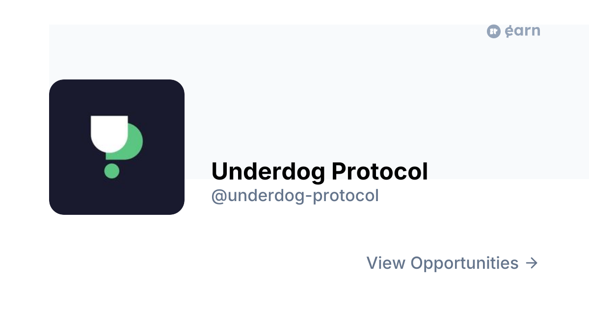 Underdog Protocol Opportunities | Superteam Earn